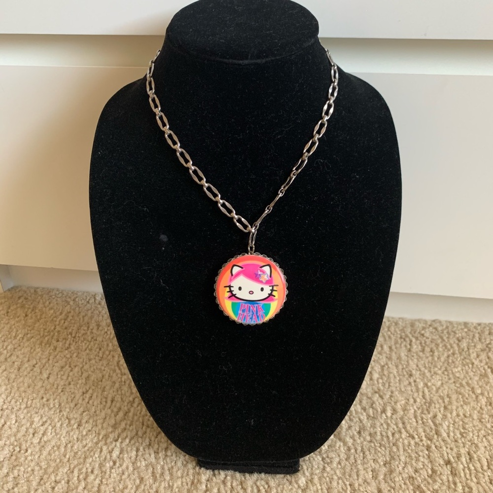 Tarina Tarantino Hello Kitty Pink Head necklace